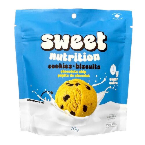 Sweet Nutrtion - Chocolate Chip Cookies - Zero Sugar