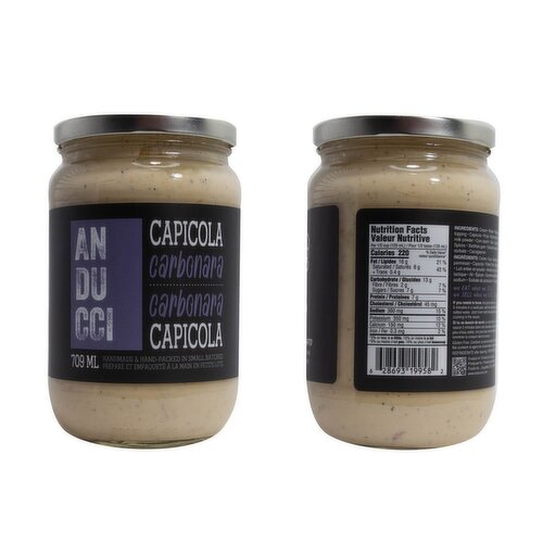 Anducci - Andu Carbonara w/ Sweet Peas Alfredo