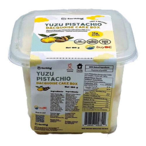 Earthling Foods - Cake Box Yuzu Pistachio