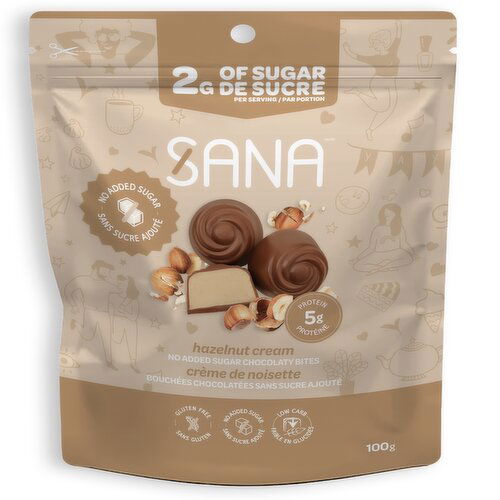 Sana - Milk Chocolaty Bites, Hazelnut Cream