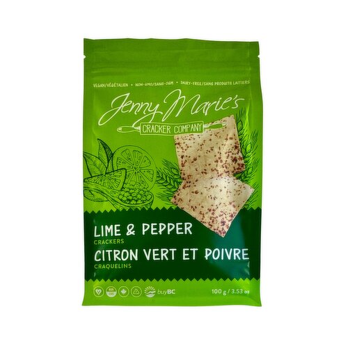 Jenny Marie's - Lime & Pepper Crackers