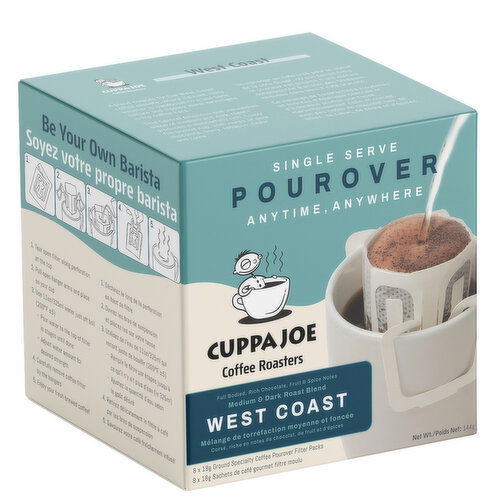 CuppaJoe coffee - West Coast Blend Single Serve