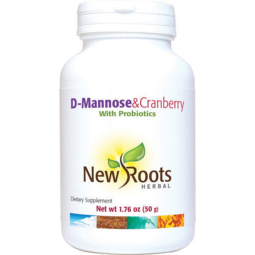 New Roots Herbal - D-Mannose & Cranberry with Probiotics