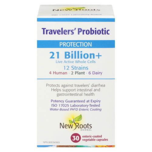 New Roots Herbal - Travelers' Probiotic