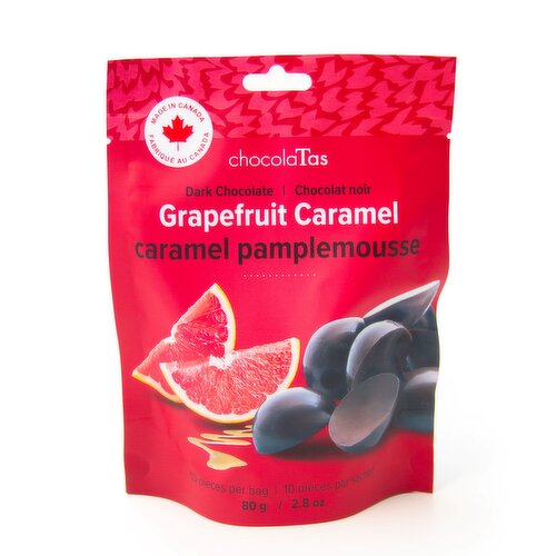 chocolaTas - Grapefruit Caramel Dark Chocolate