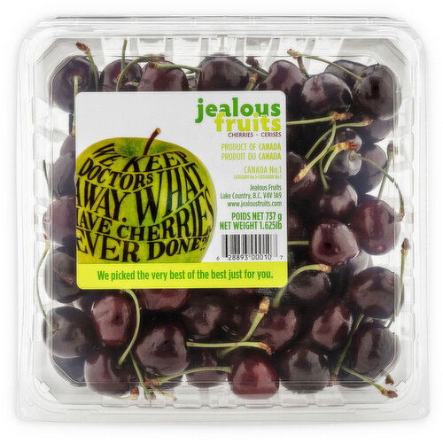 Jealous Fruits - Cherries, 1.6 lbs