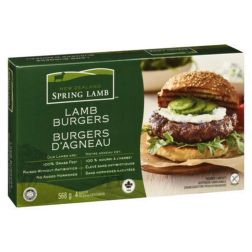 New Zealand - New Zealand Spring Lamb Burgers