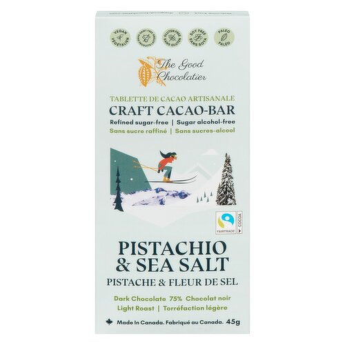 The Good Chocolatier - Pistachio & Sea Salt Bar
