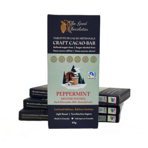 The Good Chocolatier - Peppermint Chocolate Bar