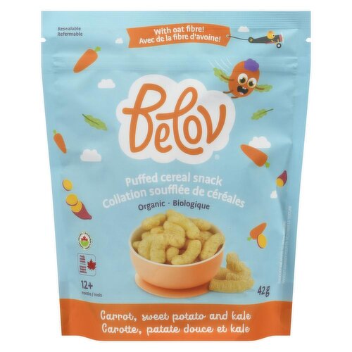 Belov - Puffed Snack Carrot Sweet Potato Organic