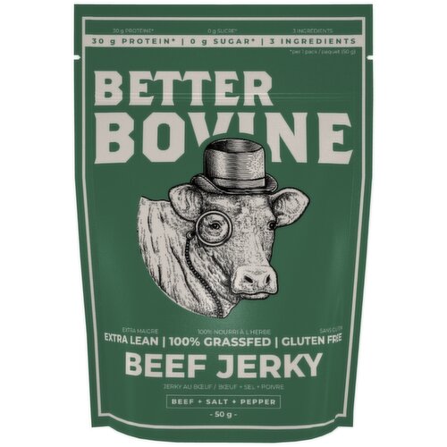 Better Bovine - Grass Fed Extra Lean Beef Jerky