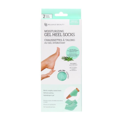 RELAXUS - Moisturizing Gel Heel Socks