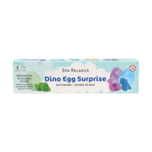 RELAXUS - Dino Egg Surprise Bath Bombs