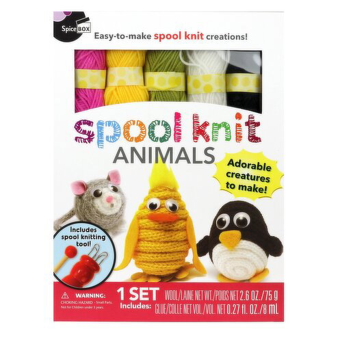 Spicebox - Spool Knit Animal Kit