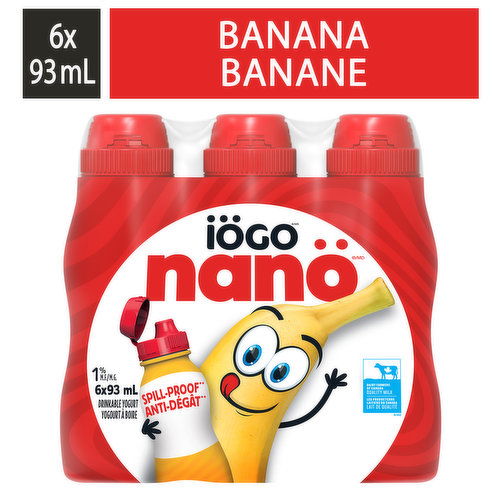 IOGO - Nano Drinkable Yogurt, Banana 1% M.F.