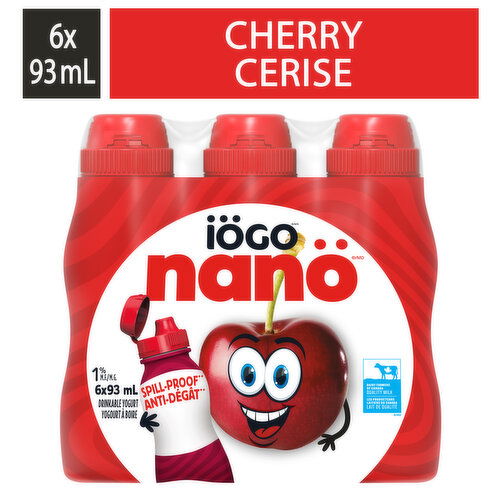 IOGO - Nano Drinkable Yogurt, Cherry 1%M.F.