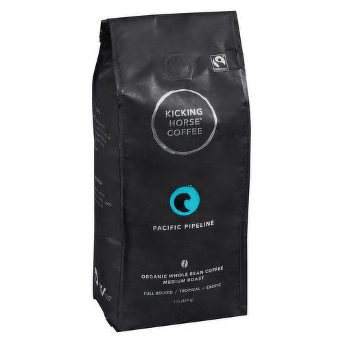 Kicking Horse - Organic Whole Bean Coffee, Pacific Pipeline, Medium Roast