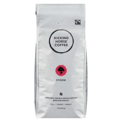 Kicking Horse - Organic Whole Bean Coffee, Storm, Medium Roast