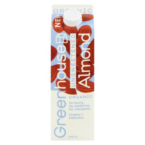 Greenhouse - Almond milk Unsweetened Gable Top