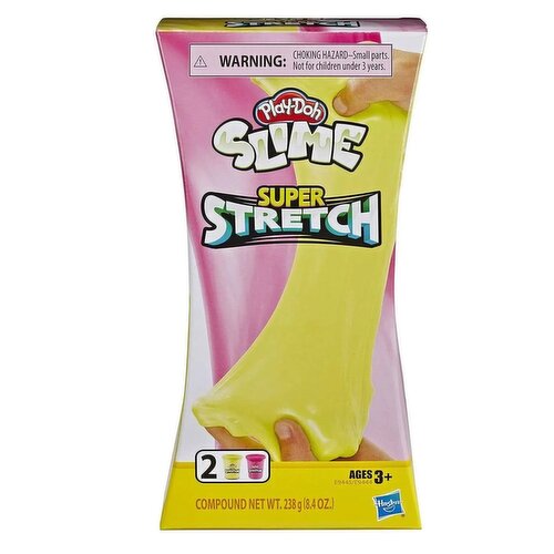 Play-Doh - Slime Super Stretch 2 Pack Yellow and Red.