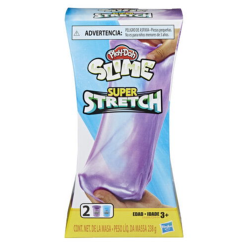 Play-Doh - Slime Super Stretch 2 Pack Purple & Blue