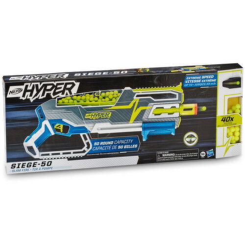 Nerf - Hyper Siege 50 Pump Action Blaster