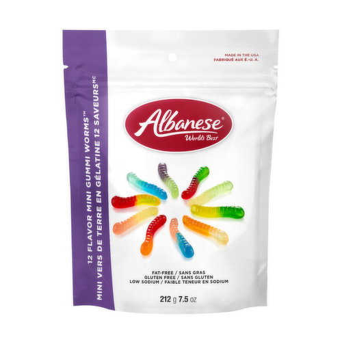 Albanese - Gummi Worms 12 Flavour