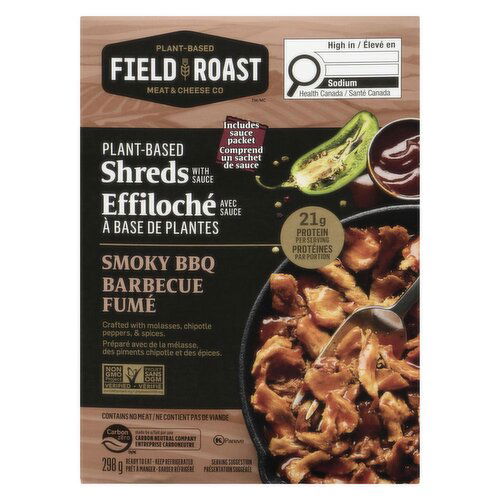 Field Roast - Plant-Based Shreds with Smoky BBQ Sauce