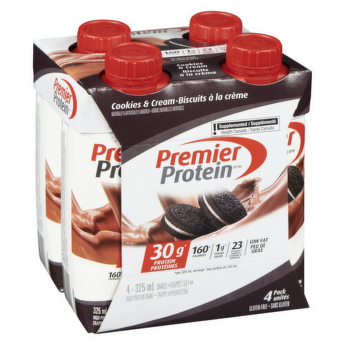 Premier Protein - Protein Shakes Cookies & Cream Flavoured, 325 mL