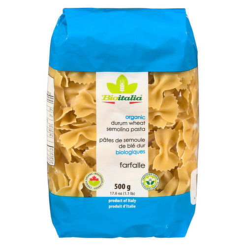 Bioitalia - Pasta Durum Wheat Semolina Farfalle Organic