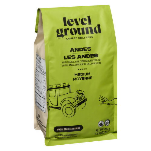 Level Ground Trading - Andes Mountains Medium & Rich Whole Beans