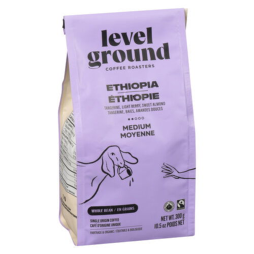 Level Ground - Ethiopia Medium Whole Bean Organic