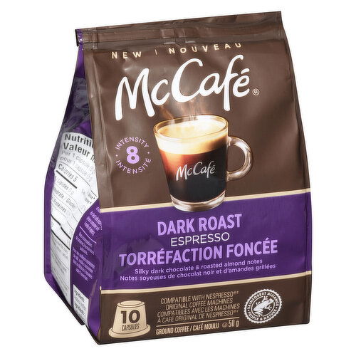 McCafe - Dark Roast Espresso Coffee Nespresso Capsules