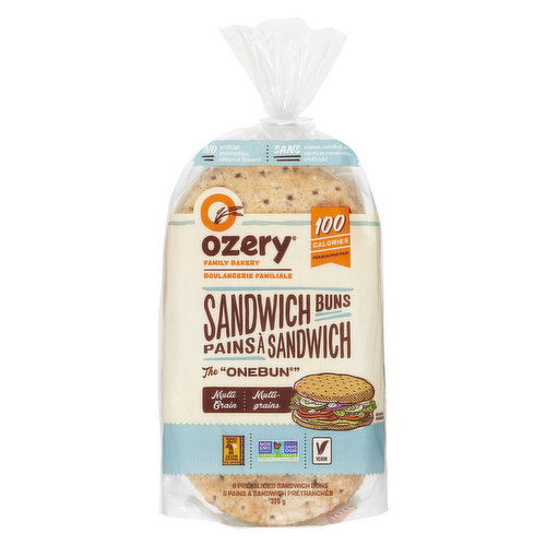 Ozery Family Bakery - Buns Multigrain One Bun 100 Calorie