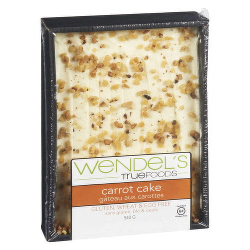 Wendel's - Truefoods Carrot Cake, Gluten Free