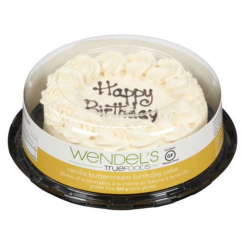 Wendels - Vanilla Buttercream Birthday Cake