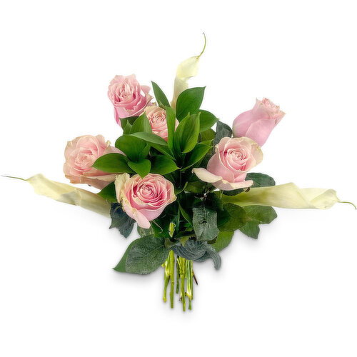 Bouquet - Calla and Rose, 6 stem