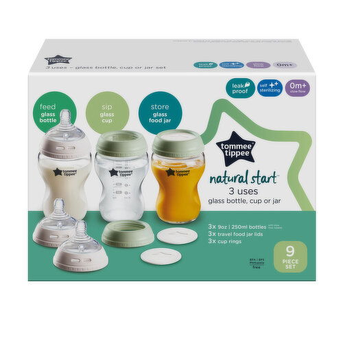 Tommee Tippee - Natural Start 3x Glass Bottles