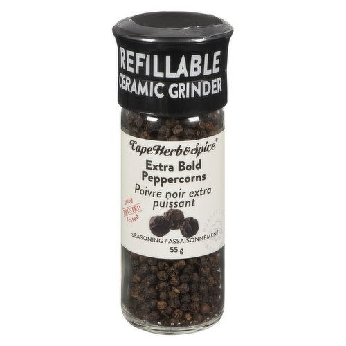 Cape Herb & Spice - Extra Bold Peppercorn With Grinder