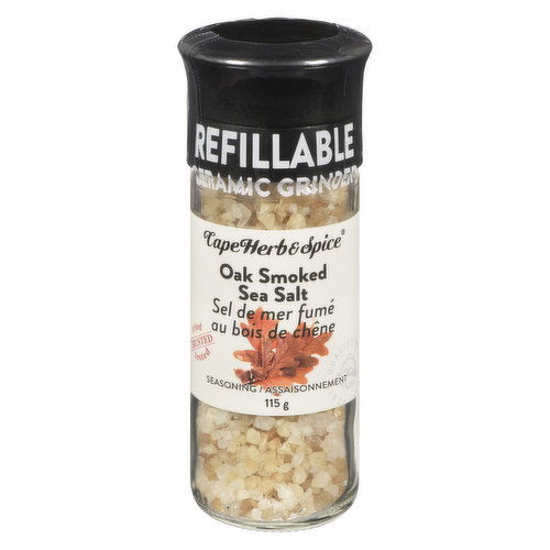 Cape Herb & Spice - Oak Smoked Sea Salt With Grinder