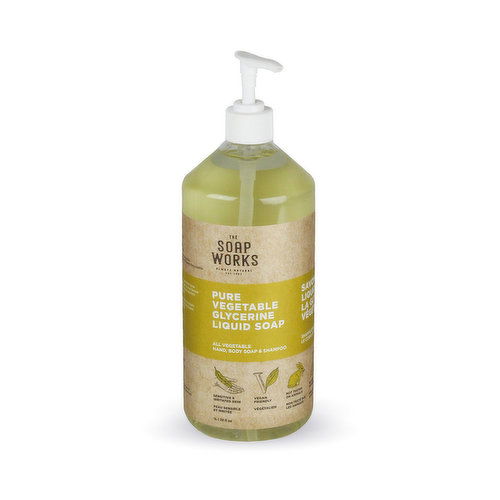 The Soap Works - Liquid Soap Pure Vegetable Glycerine