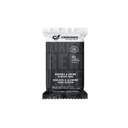 CRANKED Energy Bars - Cookies & Crme Gluten-Free Bar
