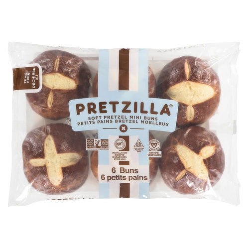 Pretzilla - Soft Pretzel Mini Burger Buns