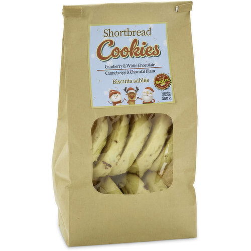 Bake Shop - Shortbread Cookies, Cranberry & White Chocolate