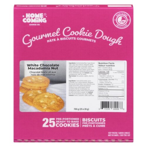 Home Coming - Take And Bake White Chocolate Macadamia Nut Cookie