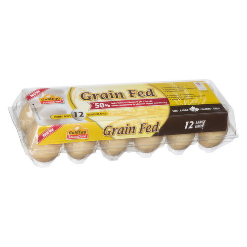 Gold Egg - Grain Fed Large Eggs White