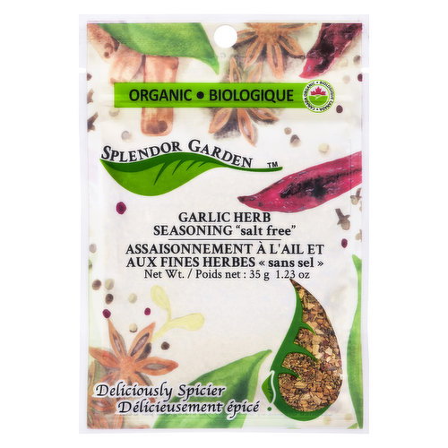 Splendor Garden - Garlic Herb Seasoning - Salt Free