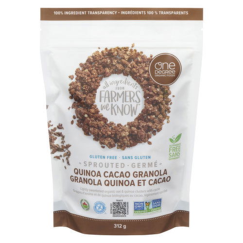 One Degree Organic - Sprouted Oat Granola Quinoa Cacao