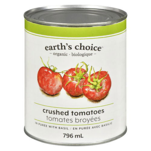 Earths Choice - Tomatoes Crushed Organic with Basil