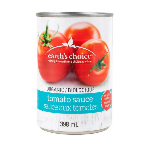 Earths Choice - Tomato Sauce No Salt Added Organic